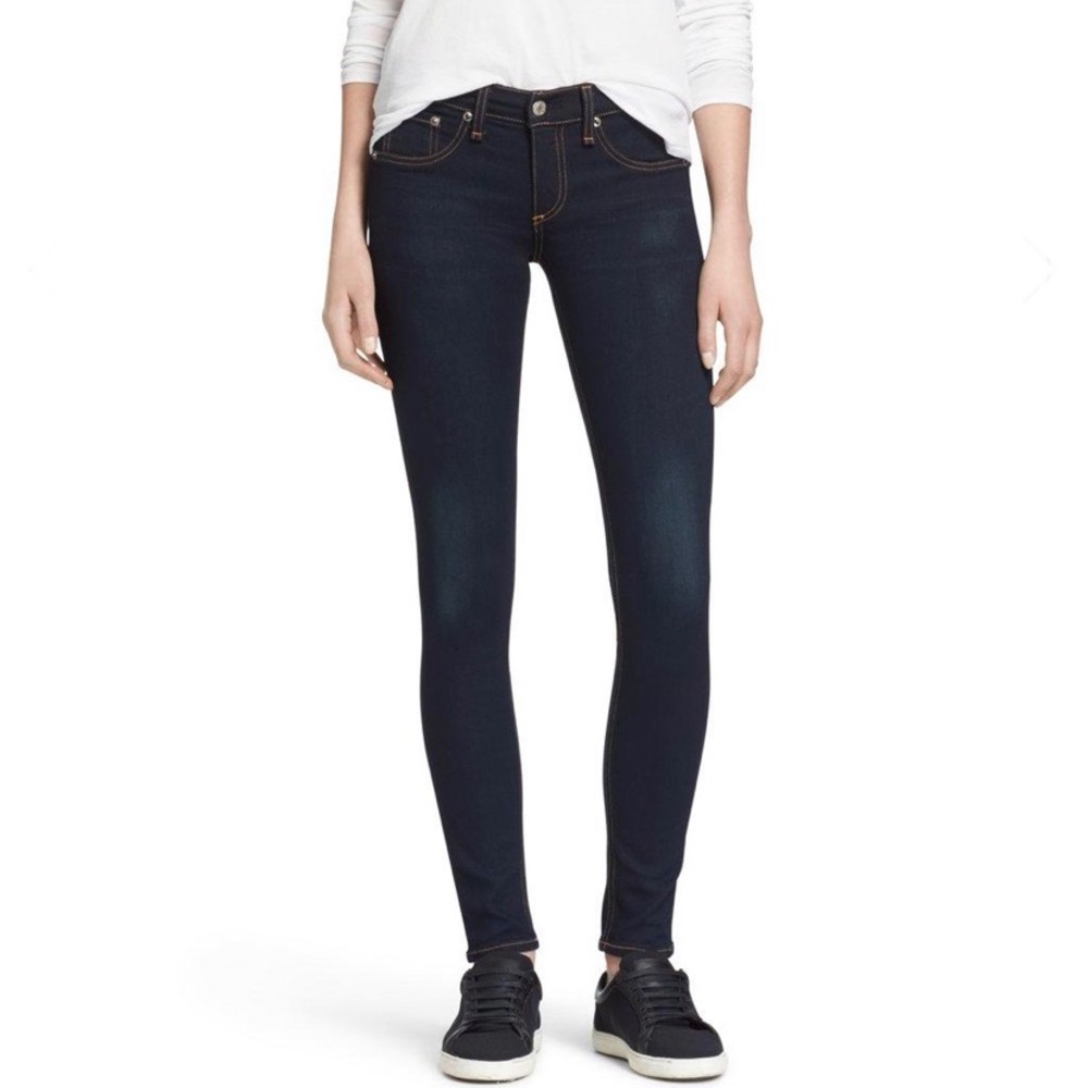Rag & Bone Classic Skinny Jeans Dark Wash